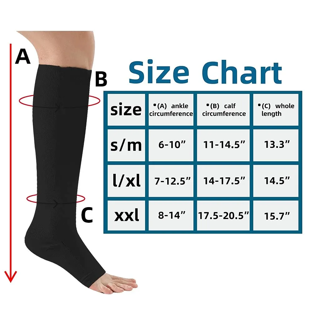 2 Pair Compression Socks Plantar Fasciitis Socks Arch Support Foot Socks Skin Protection High Support Stockings for Men Women (S/M, Beige) S-M