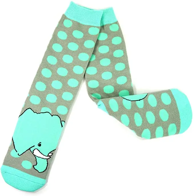 3 Pair Adult Safari Fun Knit Cushion Crew Socks