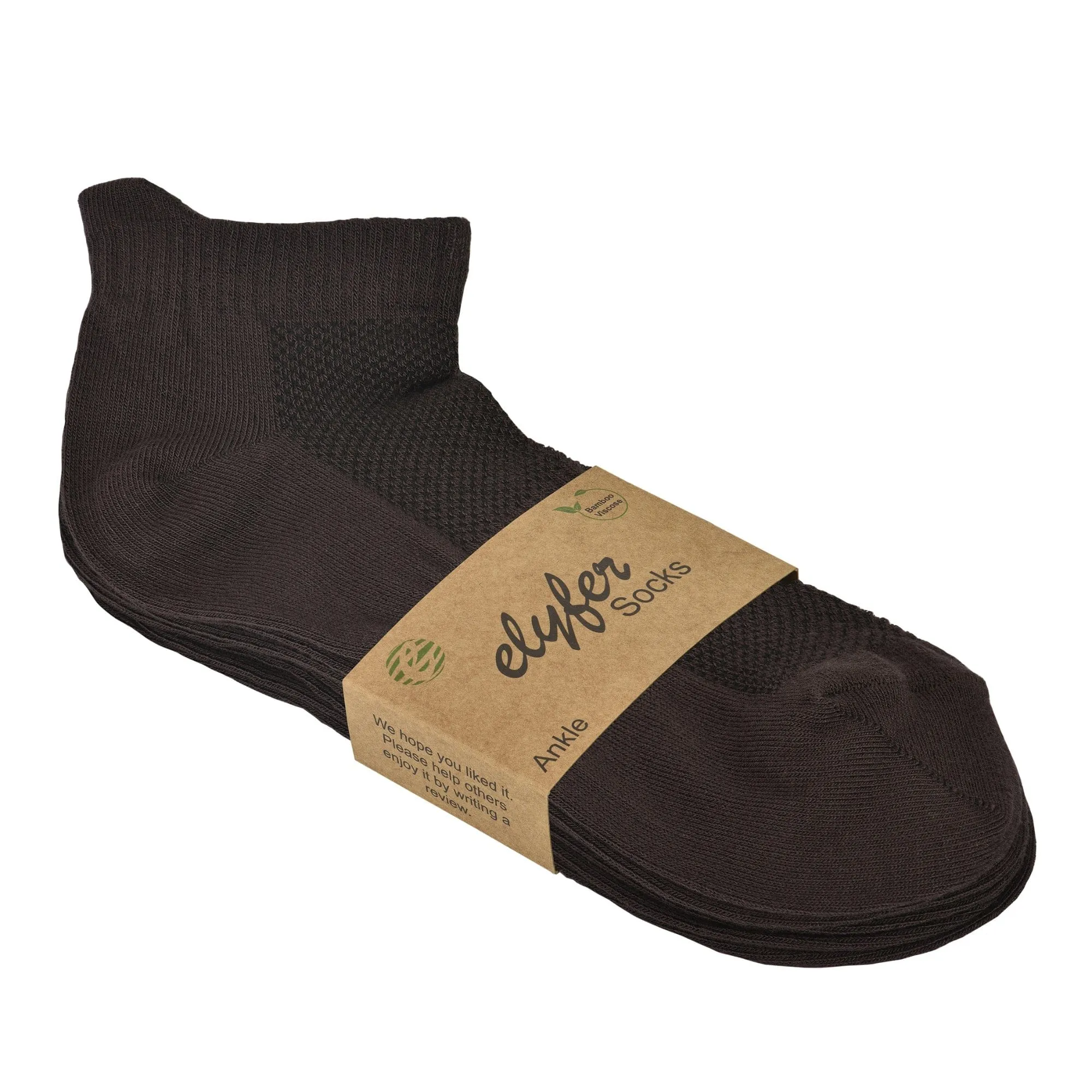 8 Pairs Unisex Bamboo Ankle Socks