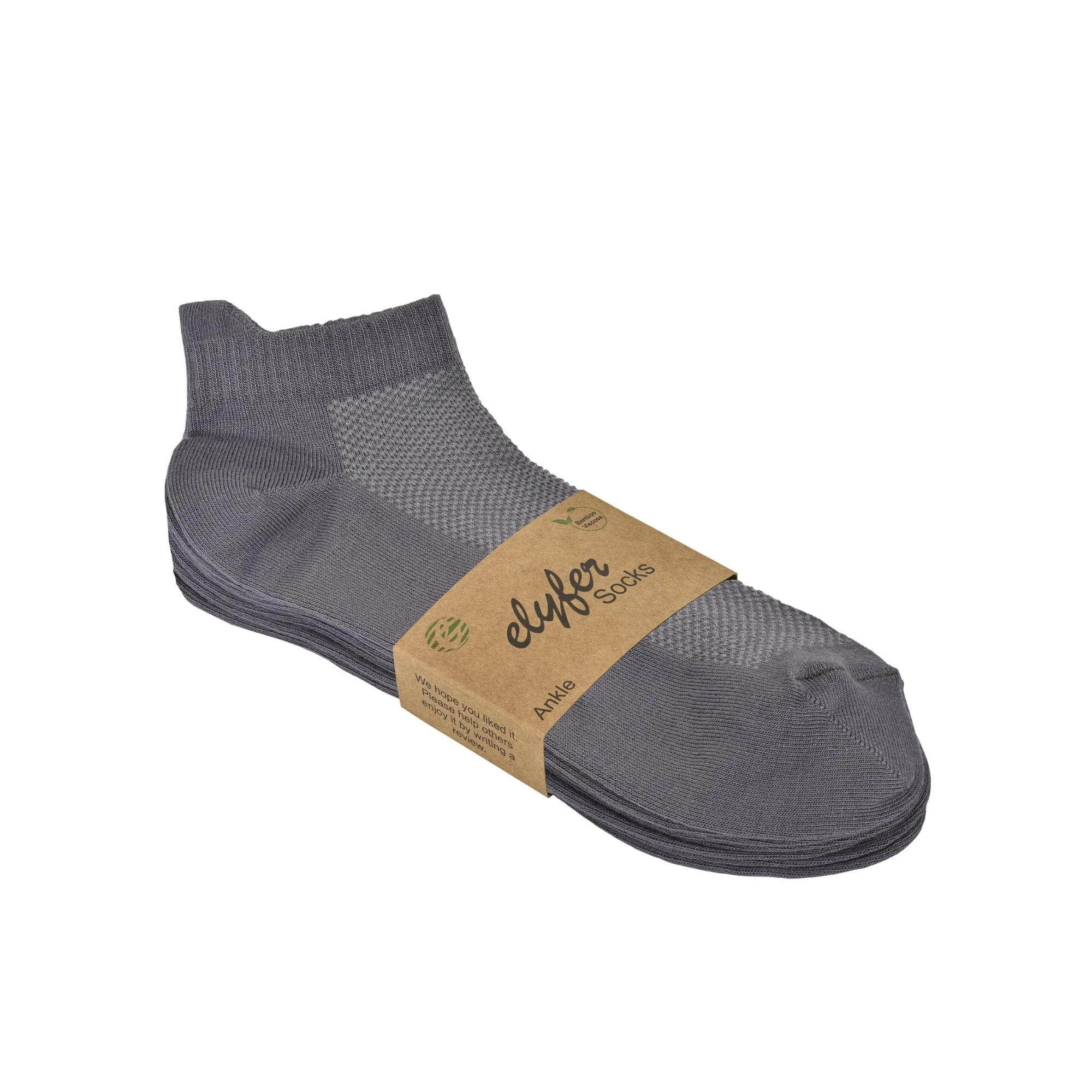 8 Pairs Unisex Bamboo Ankle Socks
