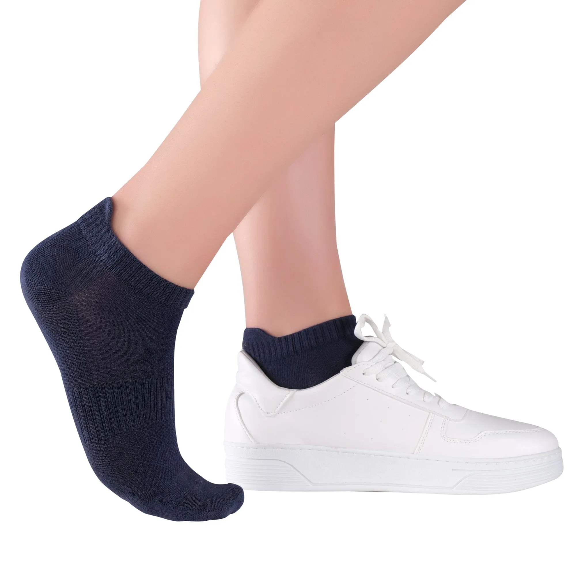 8 Pairs Unisex Bamboo Ankle Socks