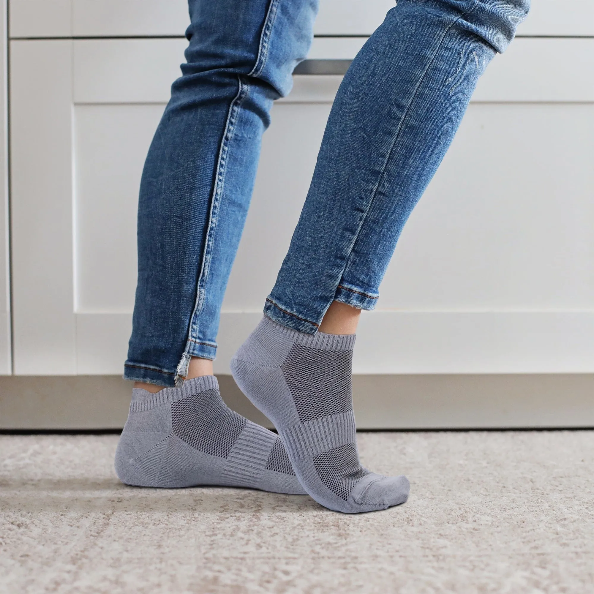 8 Pairs Unisex Bamboo Ankle Socks