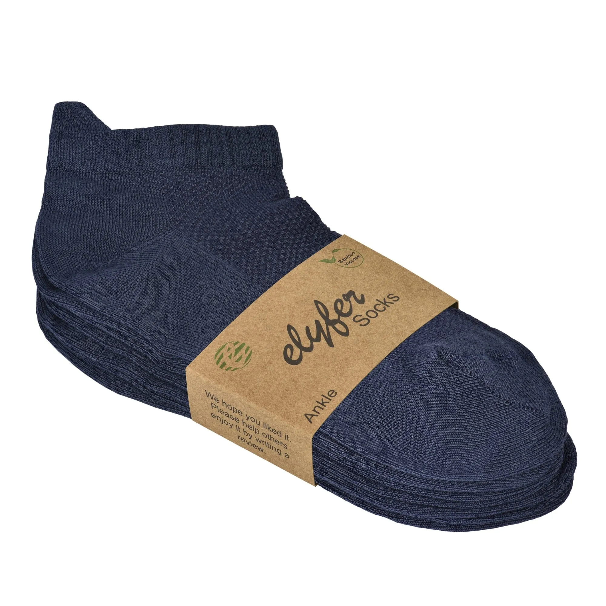 8 Pairs Unisex Bamboo Ankle Socks