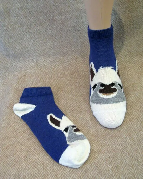 Alpaca Face Ankle Socks