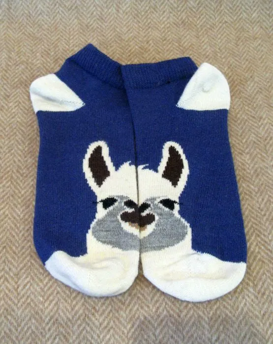 Alpaca Face Ankle Socks