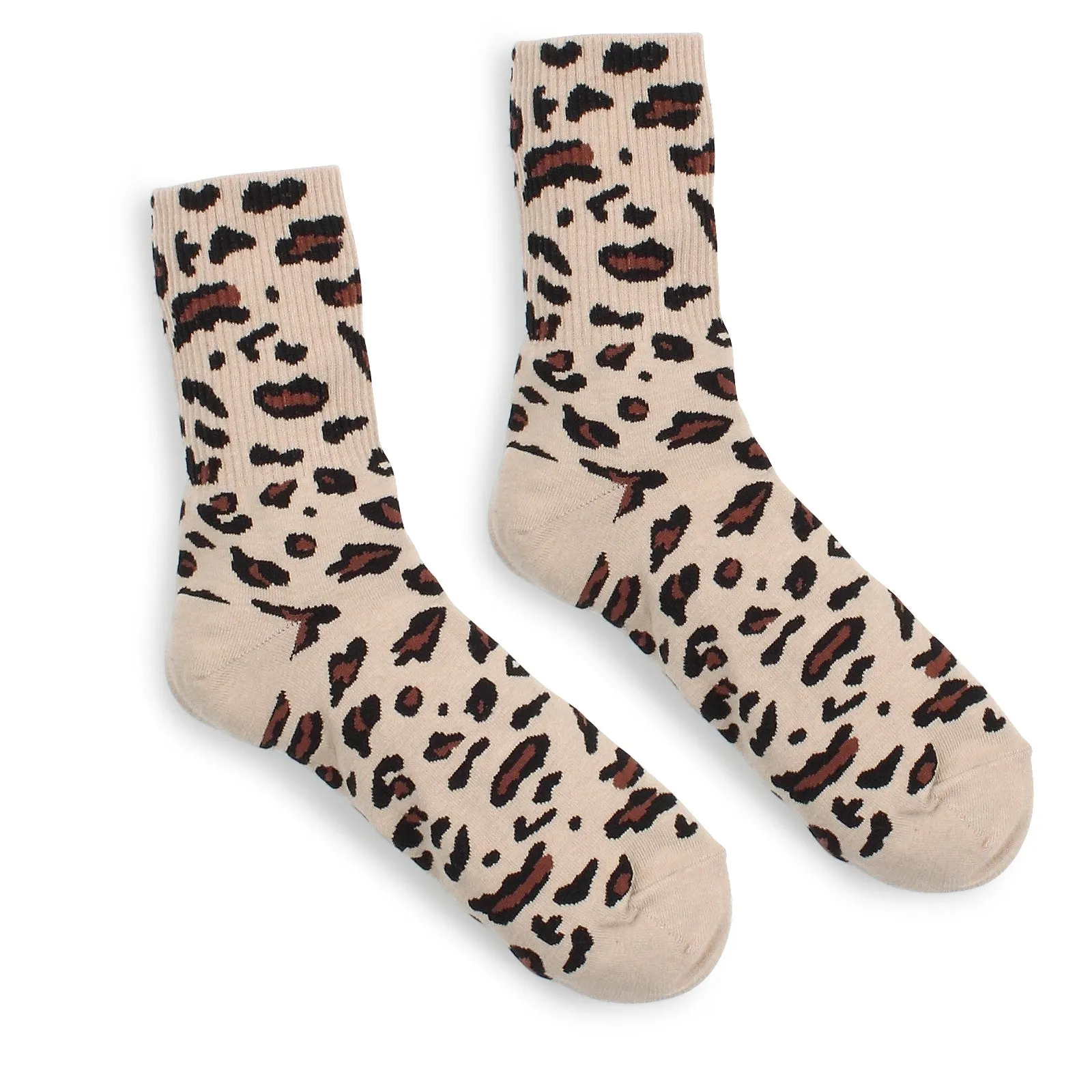 Animal casual Socks Leopard Pattern Women Cotton (4 pairs) GP 14