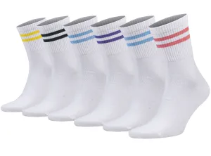 Athletic Sport Crew Running Socks Shoe Size 5 to 10 6 Pairs