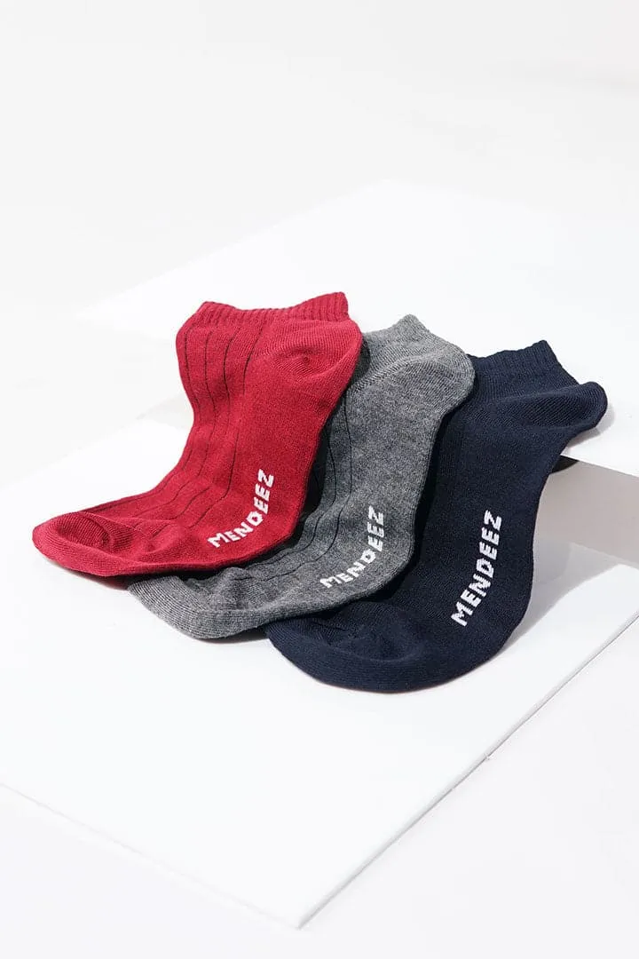 Basic Bold Ankle Socks - Pack of 3