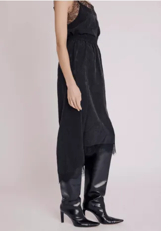 Berenice Jude Star Silk Skirt in Black