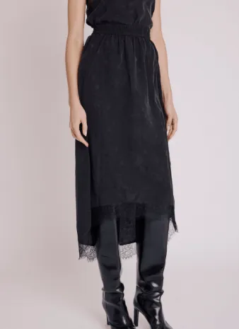 Berenice Jude Star Silk Skirt in Black