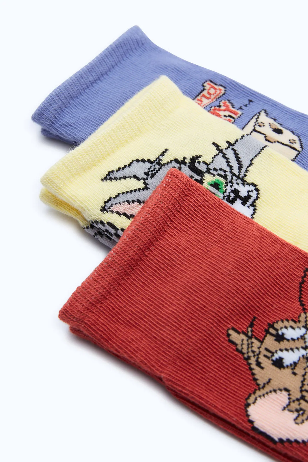 Boys Tom & Jerry Socks Set (Pack Of 3)