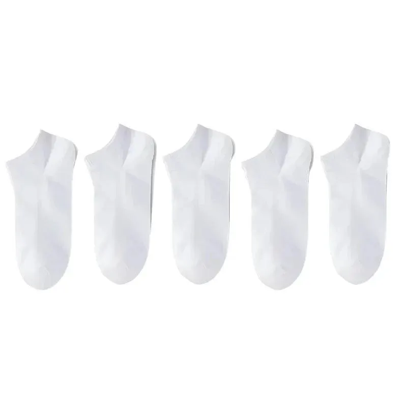 Breathable Socks, Low-Cut, No-Show, Polyester & Spandex, Anti-Slip, Sweat-Absorbent, Comfortable Fit, Gray, White, Black, for Men and Women