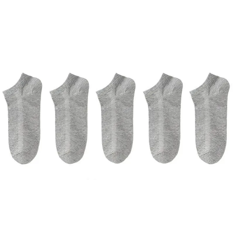 Breathable Socks, Low-Cut, No-Show, Polyester & Spandex, Anti-Slip, Sweat-Absorbent, Comfortable Fit, Gray, White, Black, for Men and Women