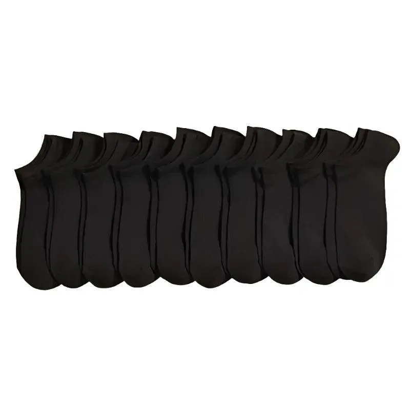 Breathable Socks, Low-Cut, No-Show, Polyester & Spandex, Anti-Slip, Sweat-Absorbent, Comfortable Fit, Gray, White, Black, for Men and Women