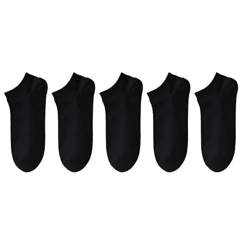 Breathable Socks, Low-Cut, No-Show, Polyester & Spandex, Anti-Slip, Sweat-Absorbent, Comfortable Fit, Gray, White, Black, for Men and Women