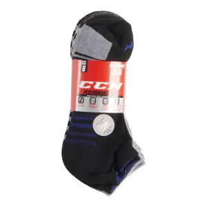 CCM Men's Tech Sport Ankle Socks, 10 to 13, 6-Pack