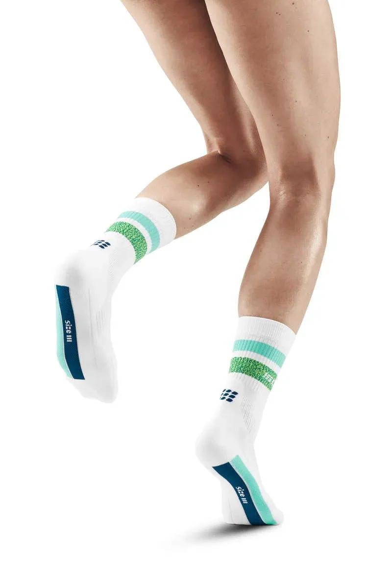 CEP Women's Miami Vibes 80â€™s Compression Socks Mid Cut
