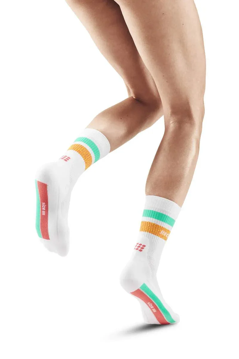 CEP Women's Miami Vibes 80â€™s Compression Socks Mid Cut