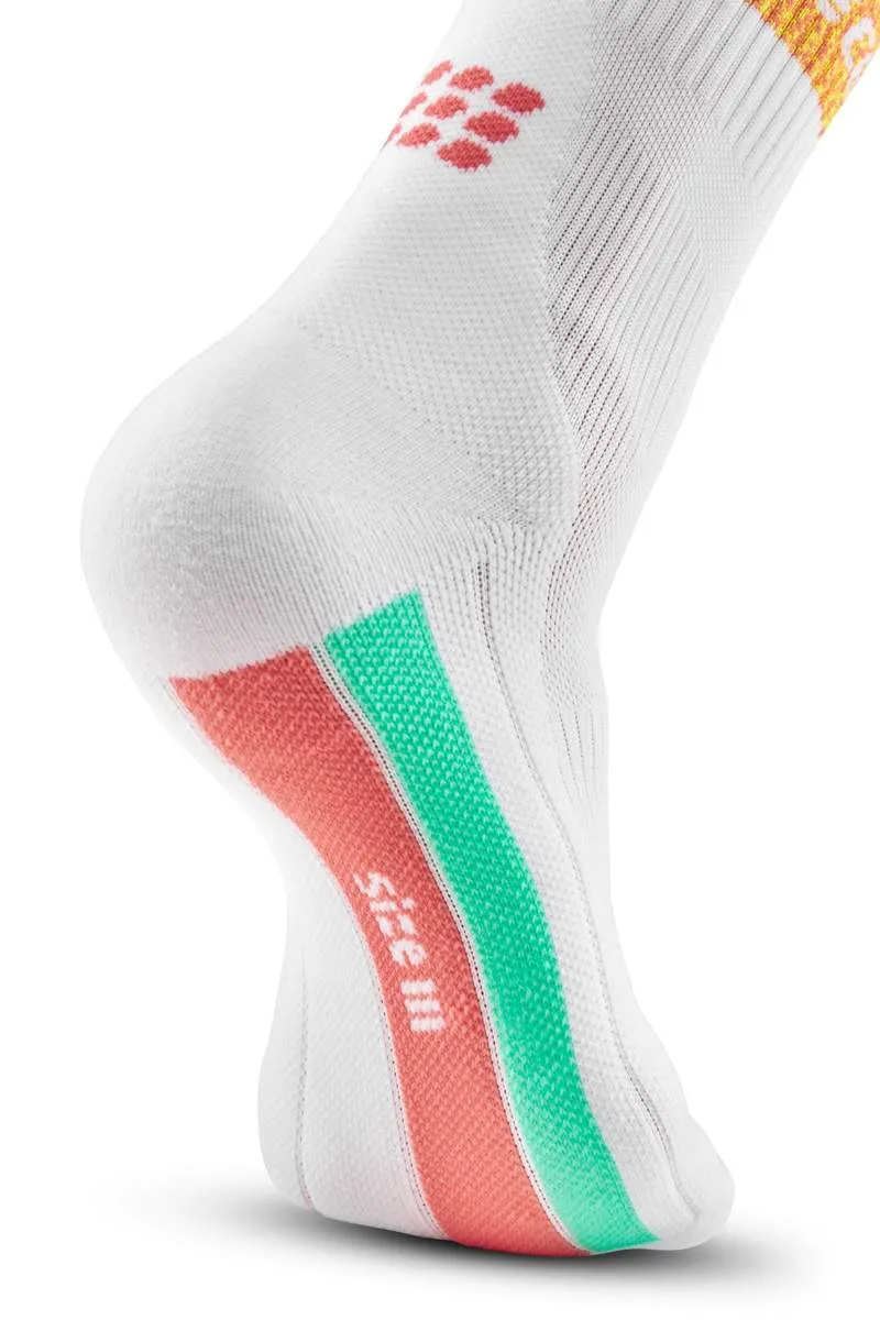CEP Women's Miami Vibes 80â€™s Compression Socks Mid Cut