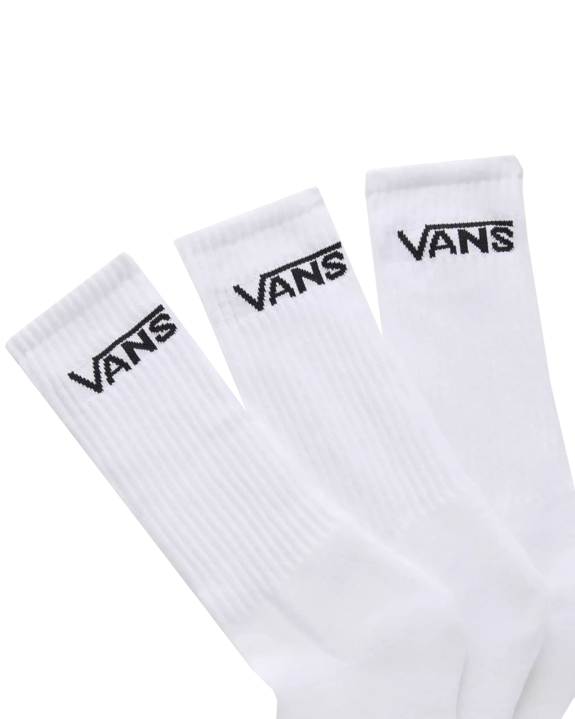 Classic Crew 3 Pack Socks in Black & White