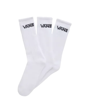 Classic Crew 3 Pack Socks in Black & White
