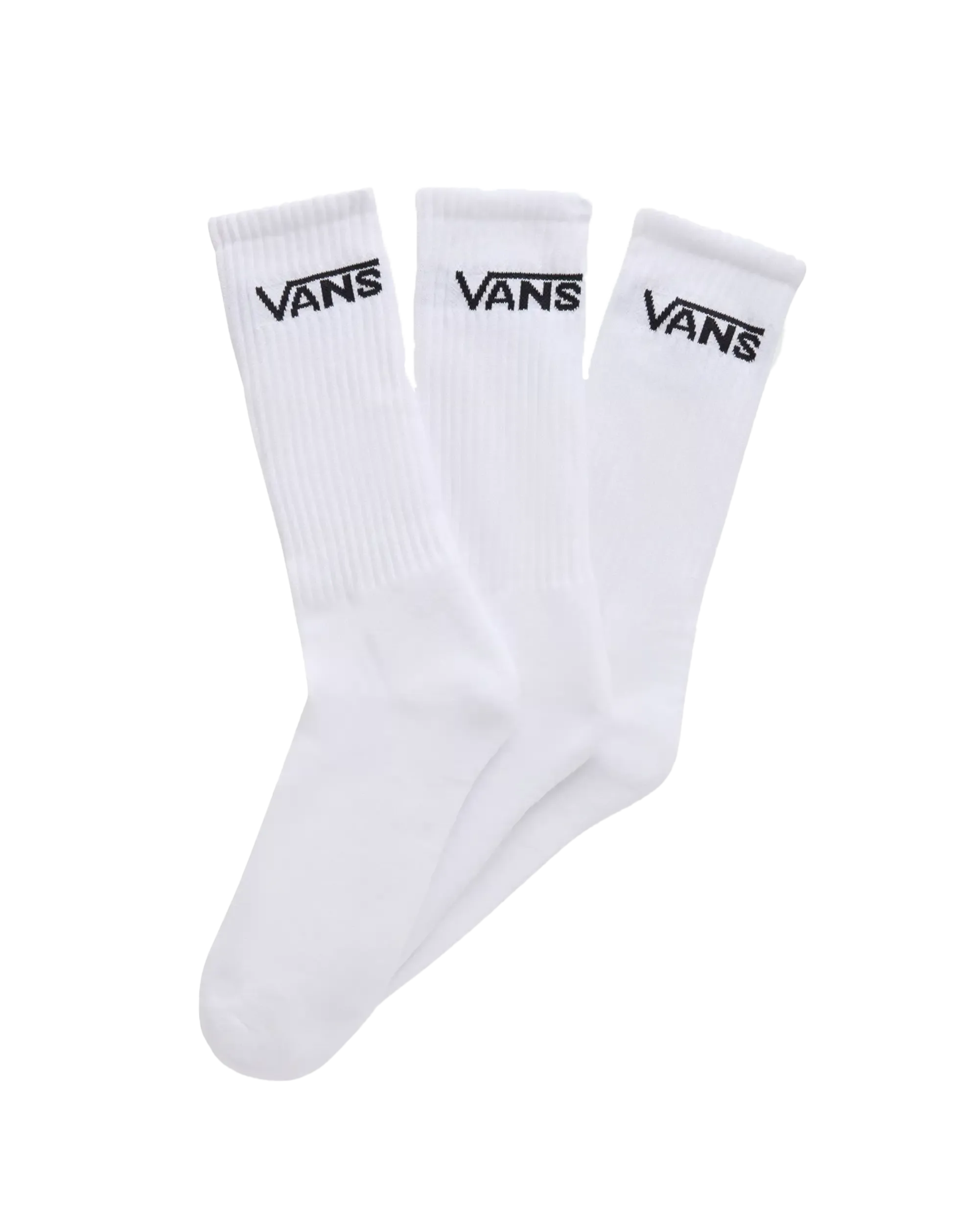 Classic Crew 3 Pack Socks in Black & White