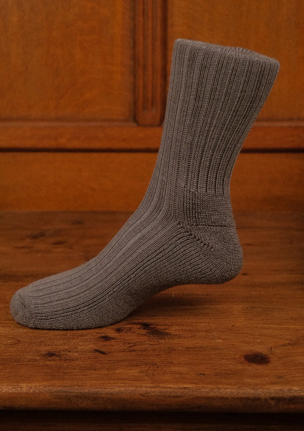 Classic Ribbed Socks - Light Grey