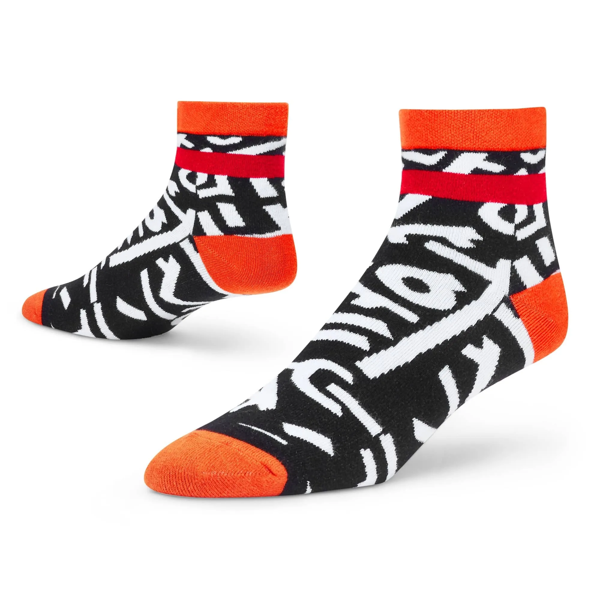 Colorful Cotton Ankle Socks - Trendy Pack of 4