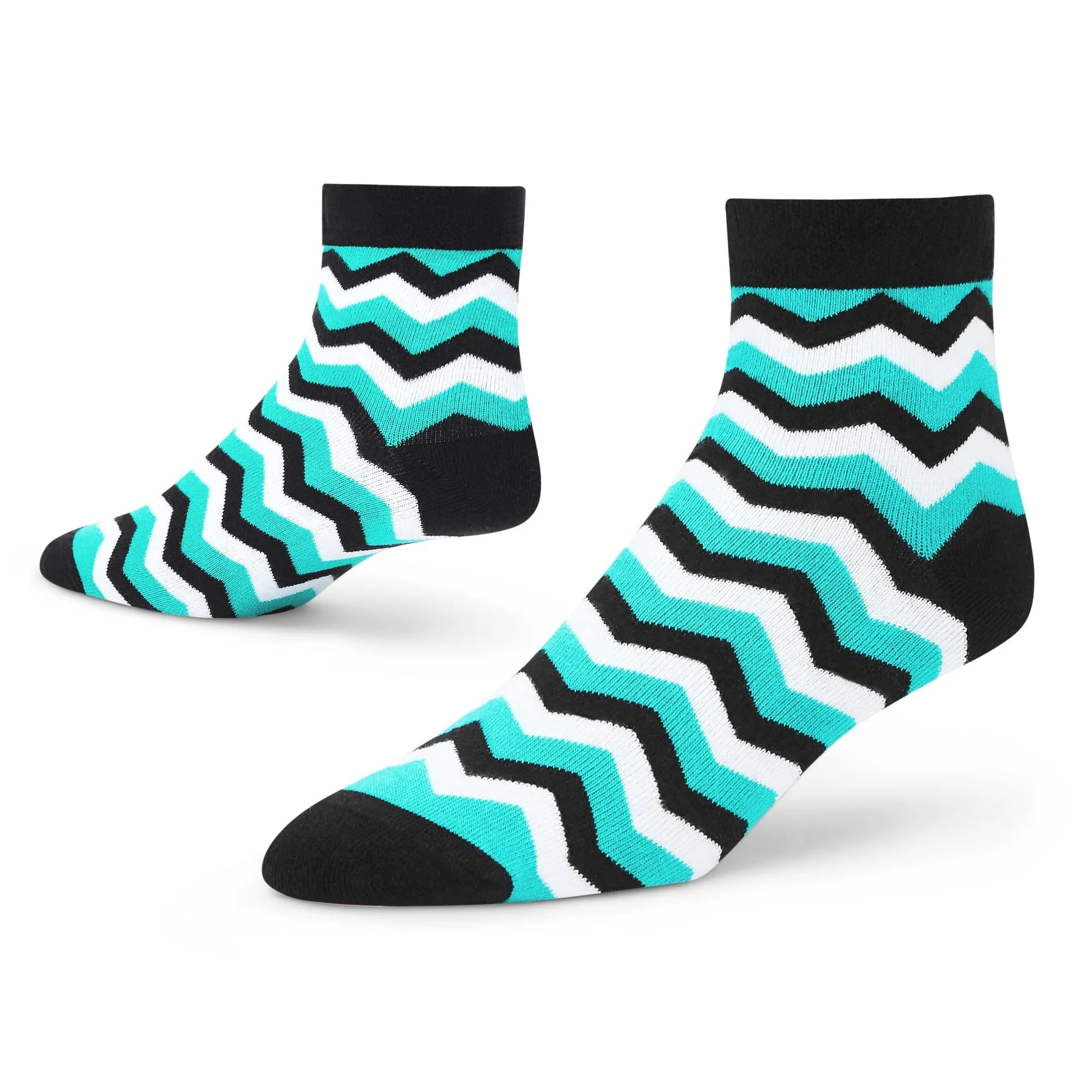 Colorful Cotton Ankle Socks - Trendy Pack of 4