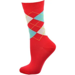 Cotton Argyle Crew Women's Socks