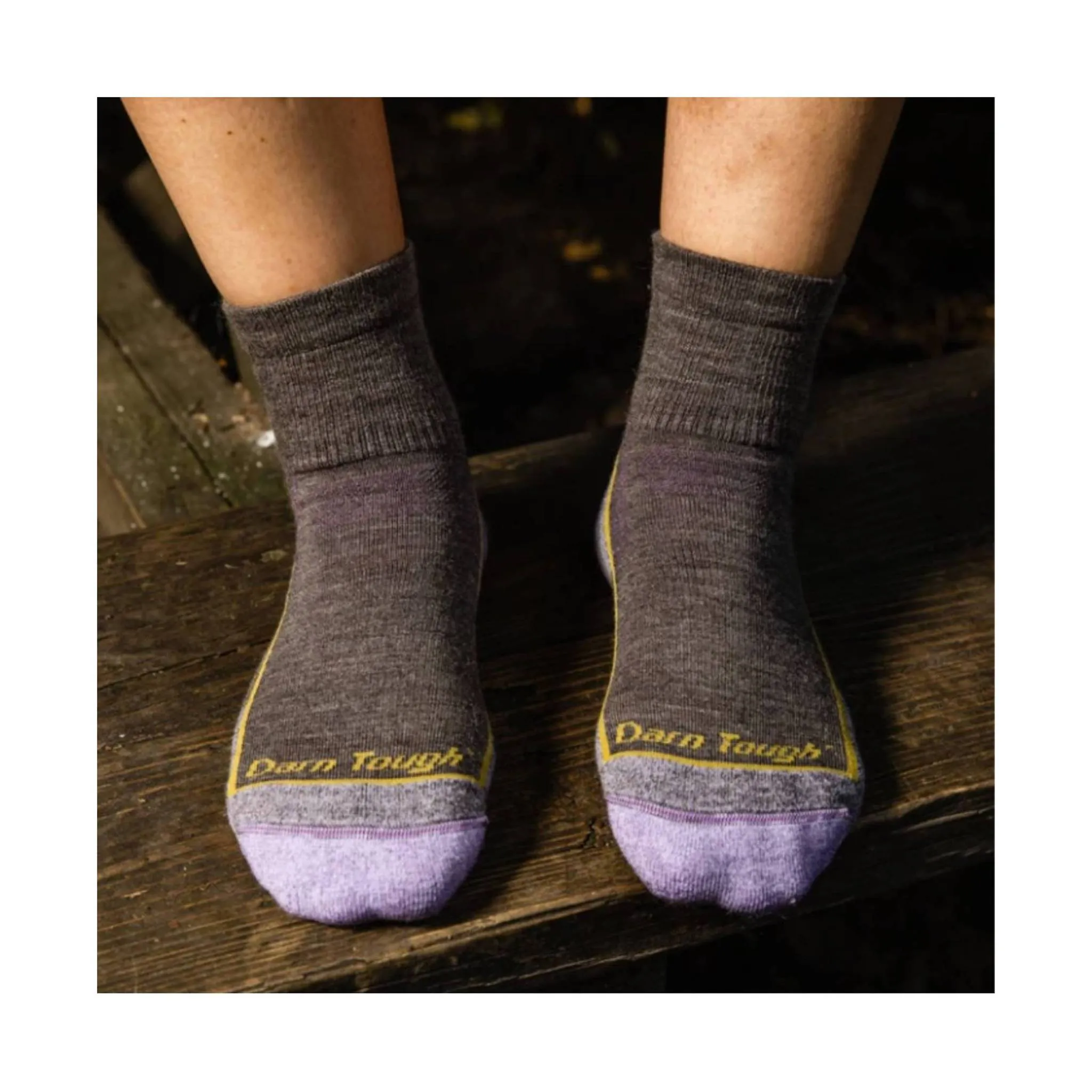 Darn Tough Vermont Women's Hiker Quarter Midweight Sock - Taupe