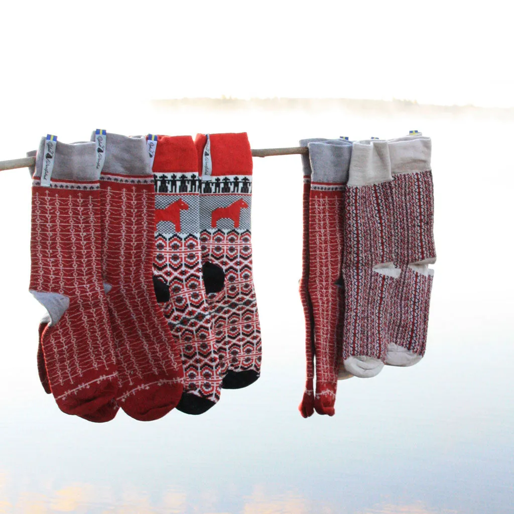Ekshärad Röd Everyday Socks