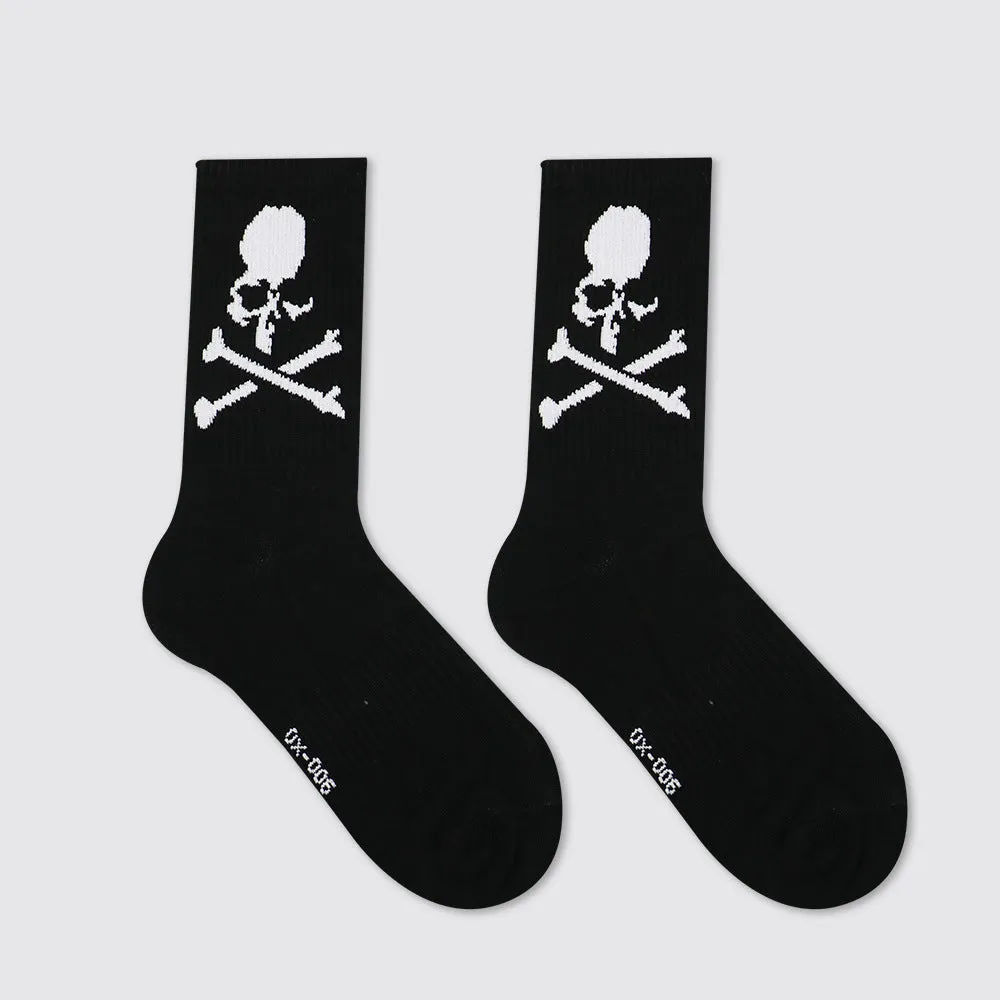 Fashion Black And/ Or White Skull Socks