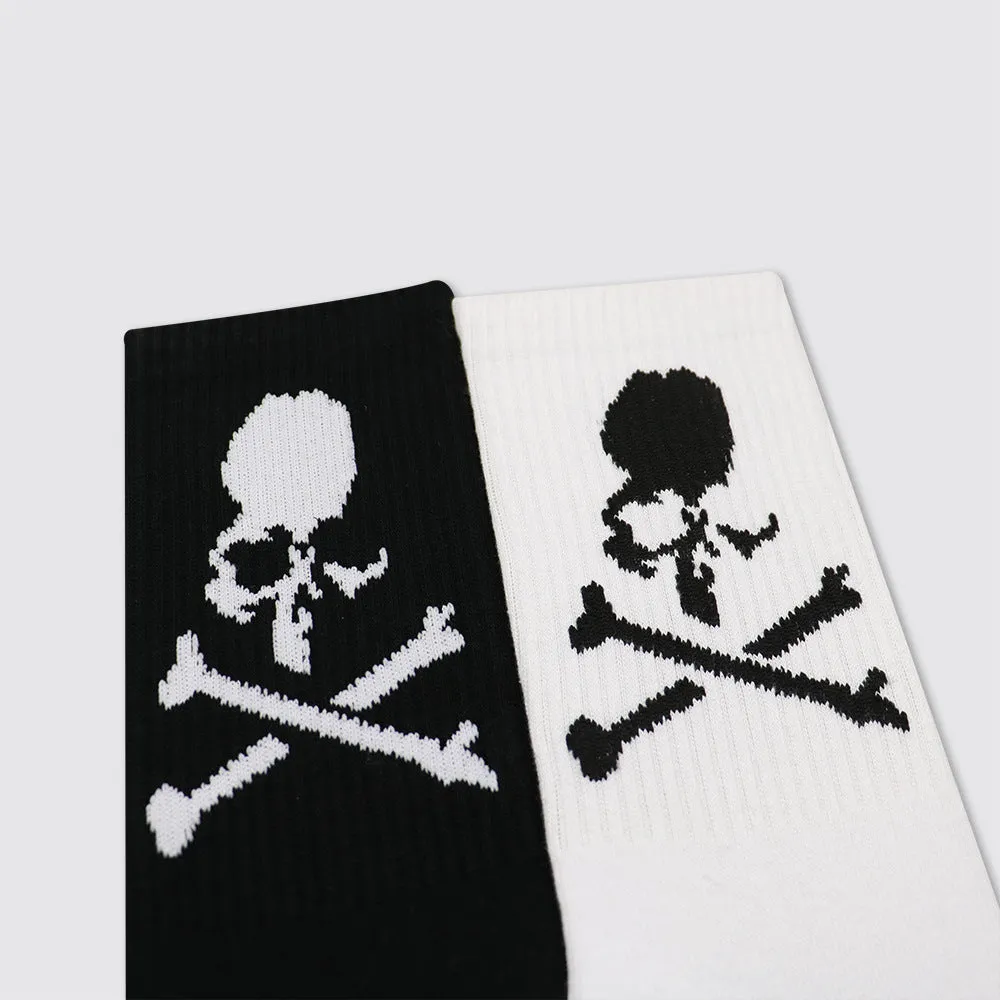 Fashion Black And/ Or White Skull Socks