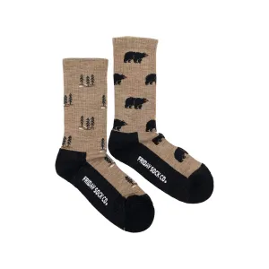 Friday Socks | Women's Bear and Tree Merino Wool Socks