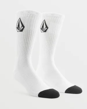 Full Stone Socks (3 Pack) - WHITE