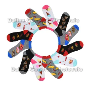 Girls Funky Cakes Ankle Socks Wholesale