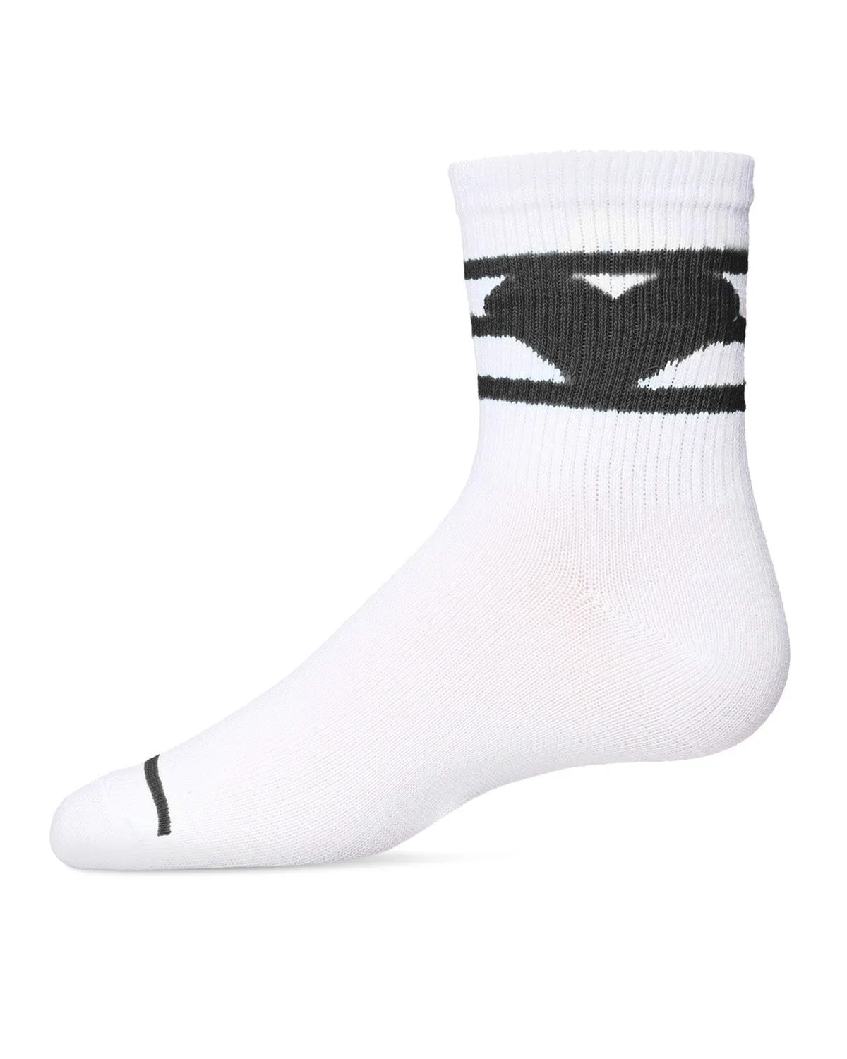 Girls Sweetheart Cotton Blend Crew Socks
