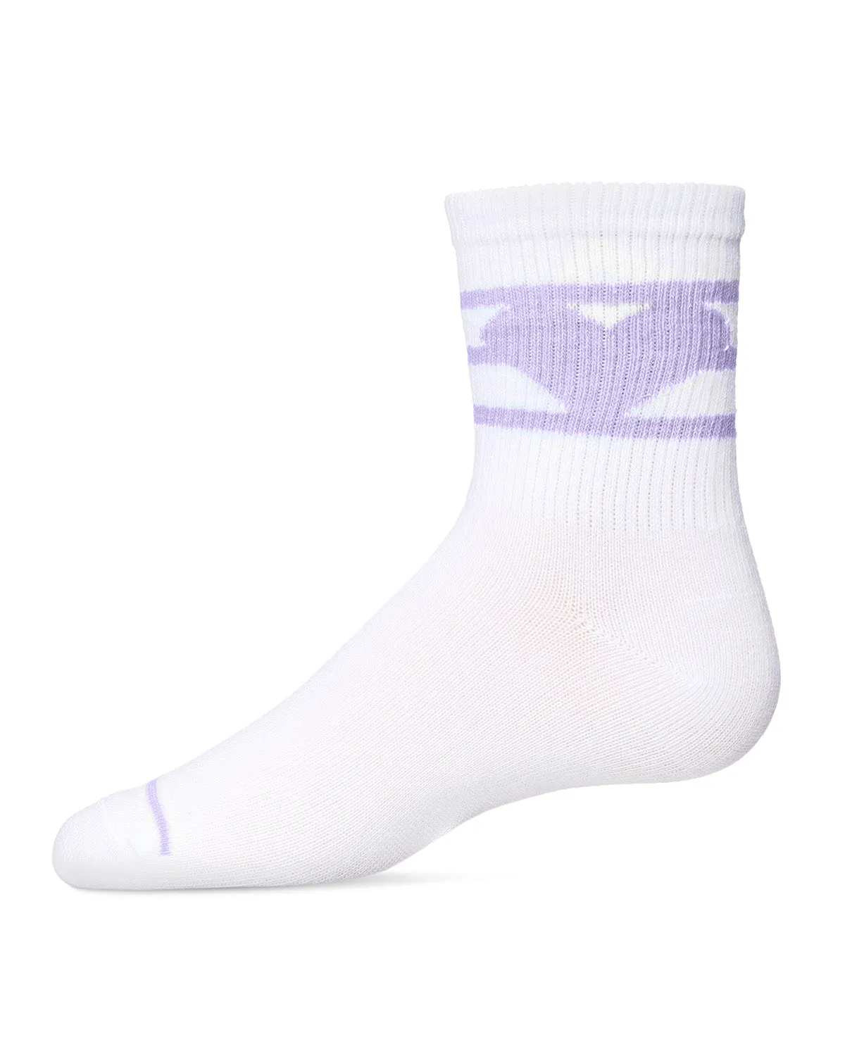 Girls Sweetheart Cotton Blend Crew Socks