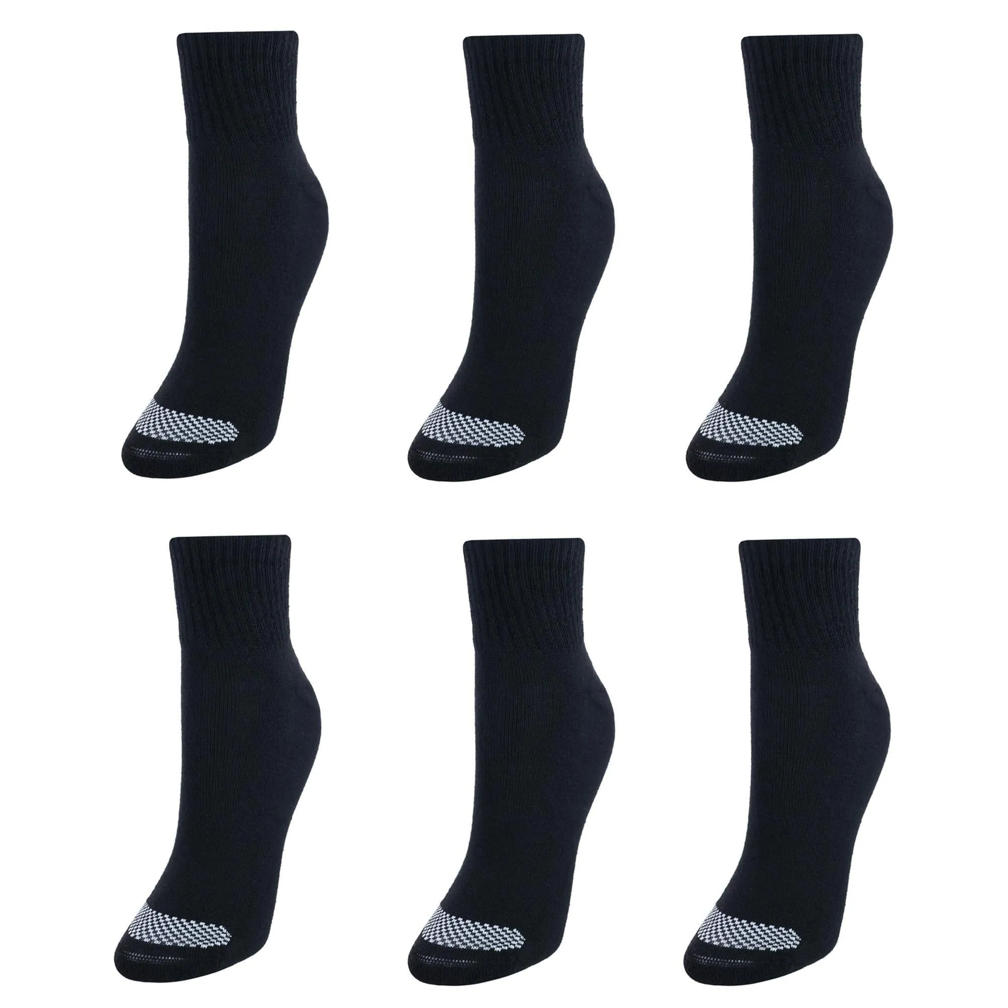 Hanes Women's Cool Comfort Extended Size Ankle Socks (6 Pack)