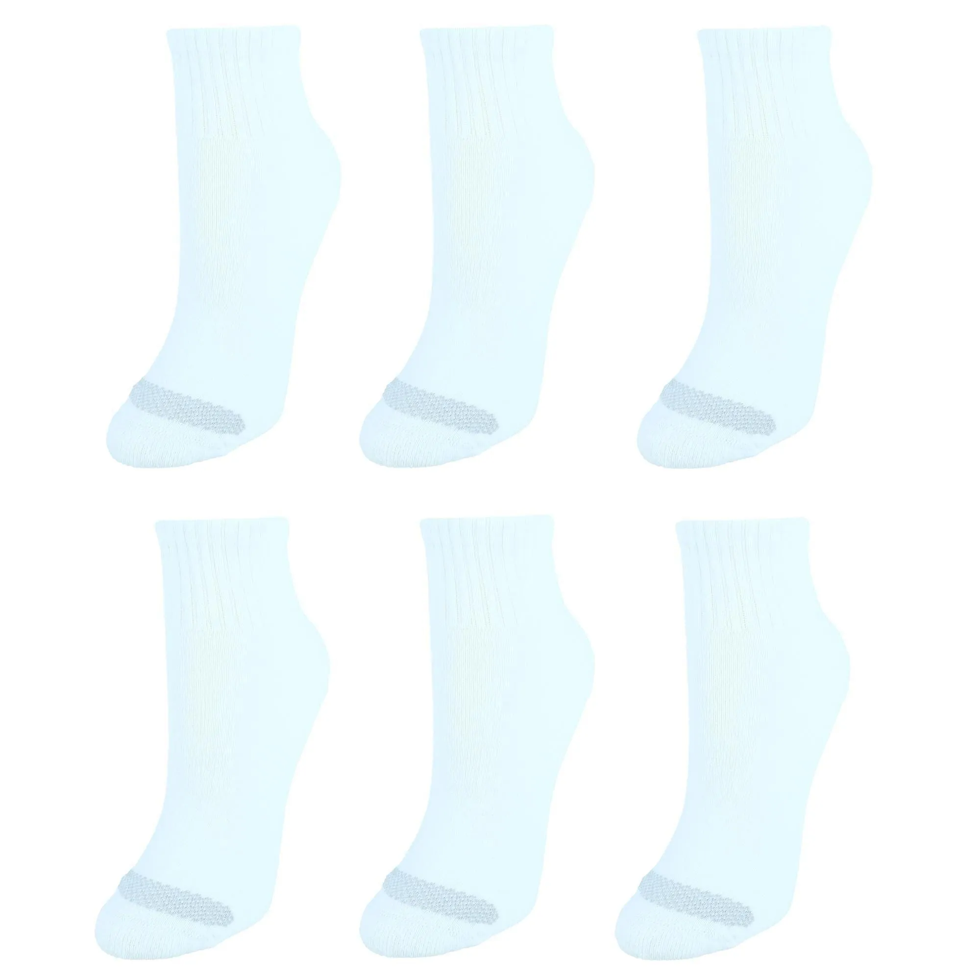 Hanes Women's Cool Comfort Extended Size Ankle Socks (6 Pack)