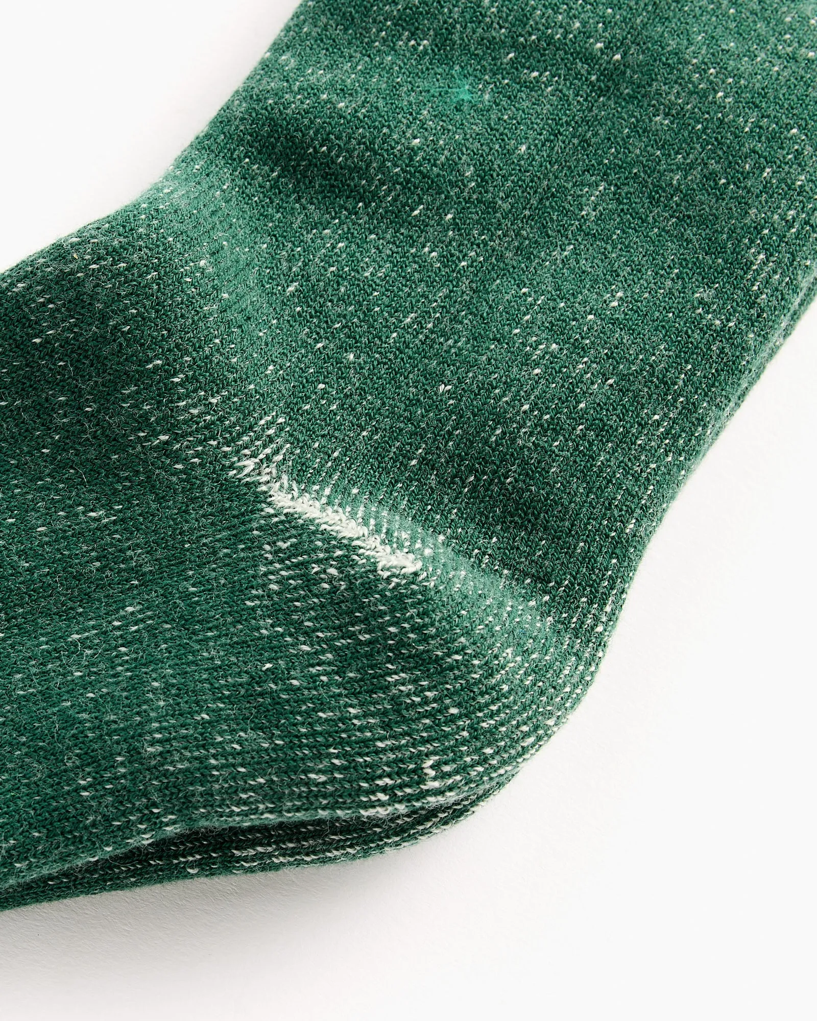 Hoodie Wool Crew in Hunter Green