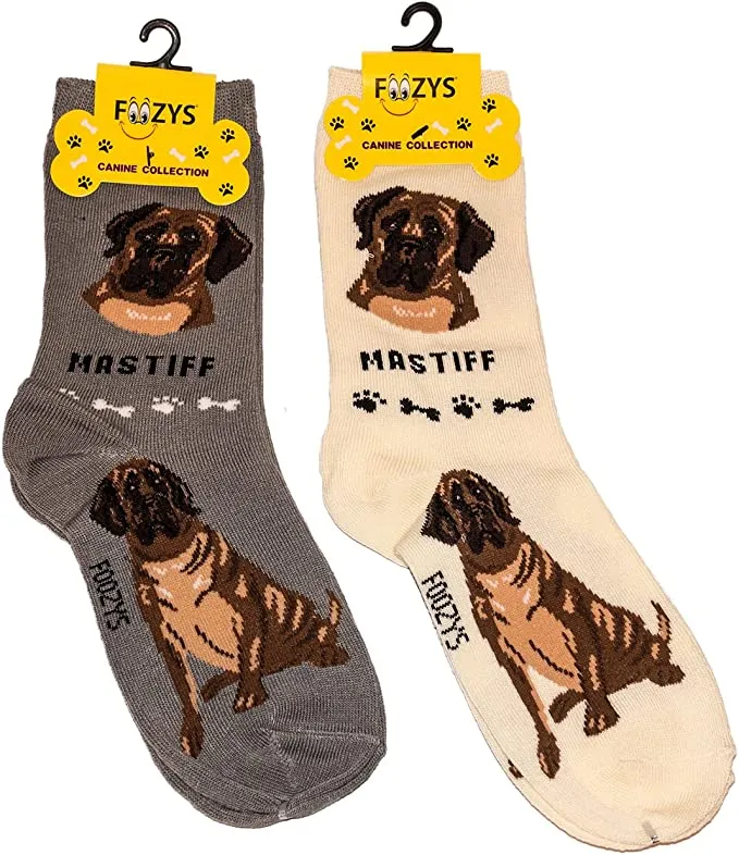 Ivory Mastiff Socks