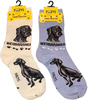 Ivory Weimaraner Socks