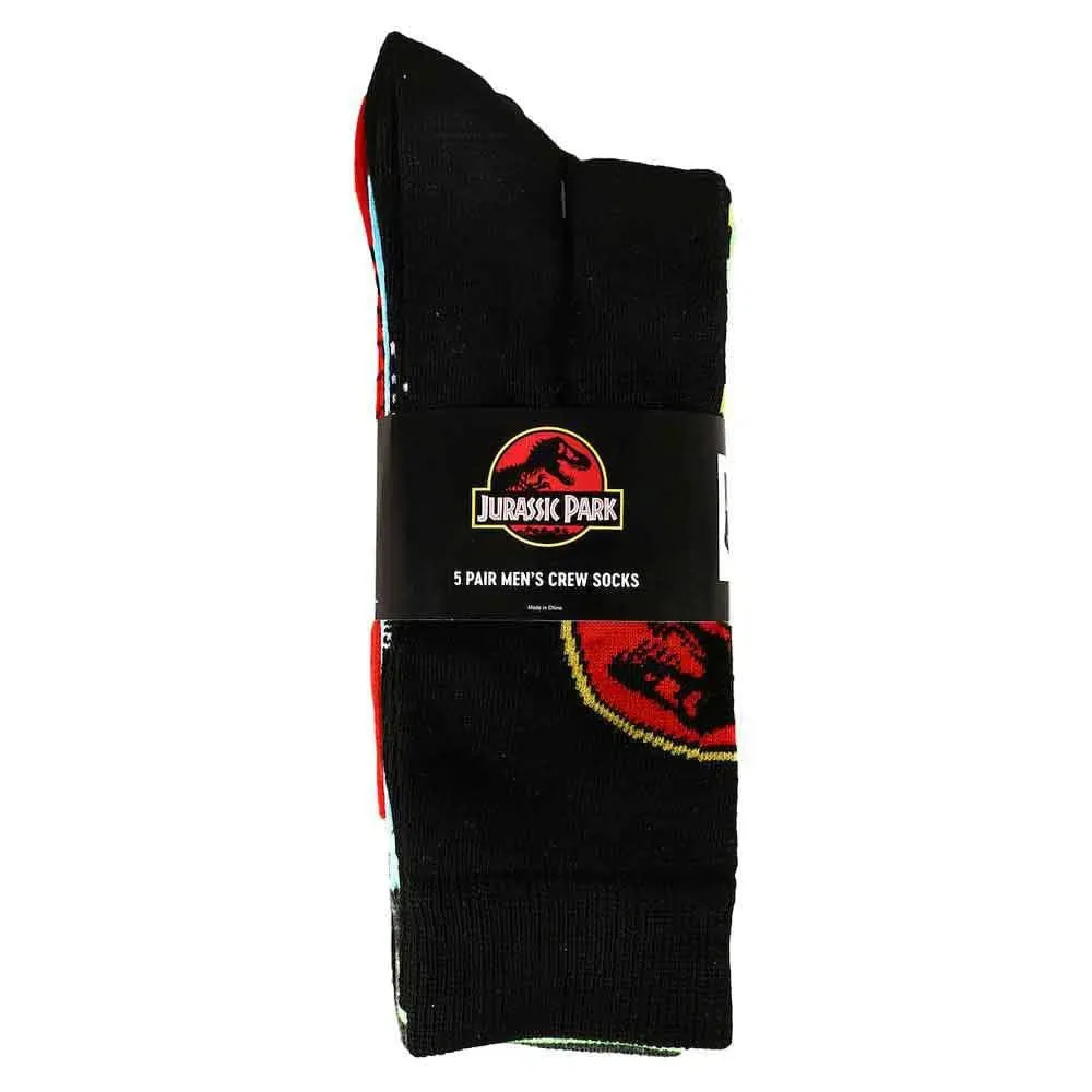Jurassic Park - Icons Crew Socks (5 Pairs) - Bioworld