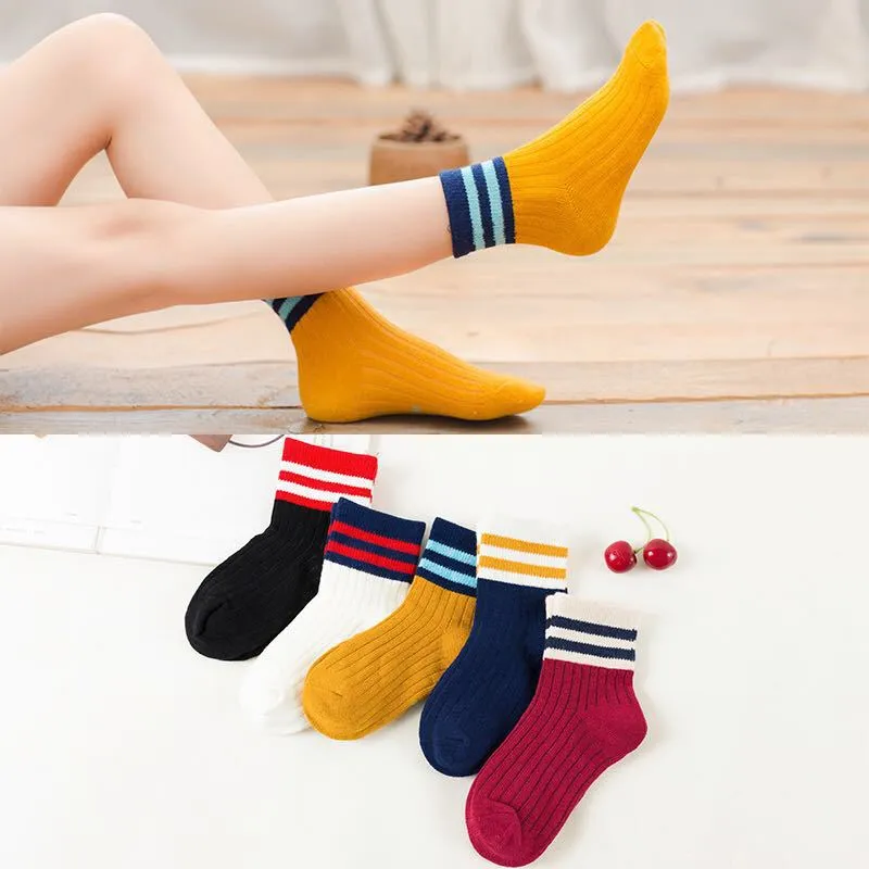 Kids Cotton Socks Children Toddler Dinosaur Spaceship Winter 5 Pack Gift Set