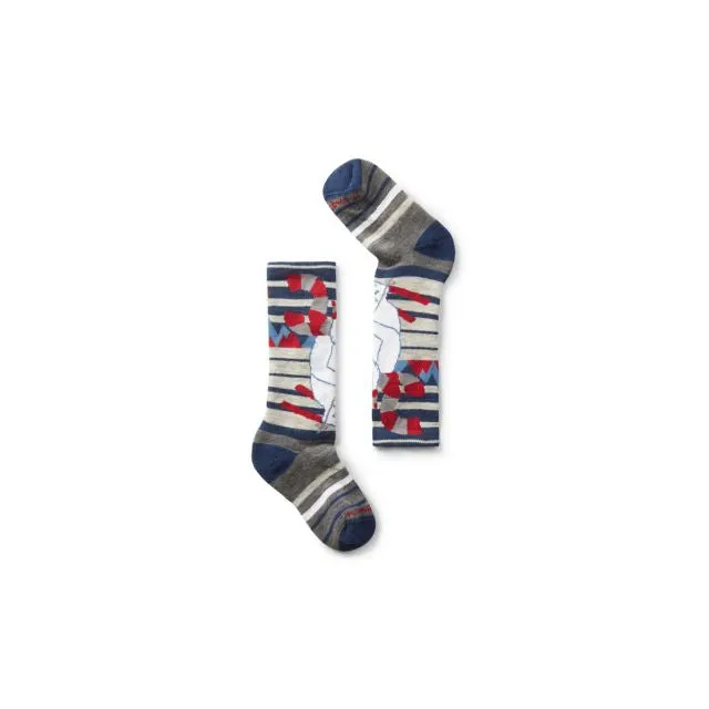 Kids' Wintersport Full Cushion Yeti Pattern OTC Socks