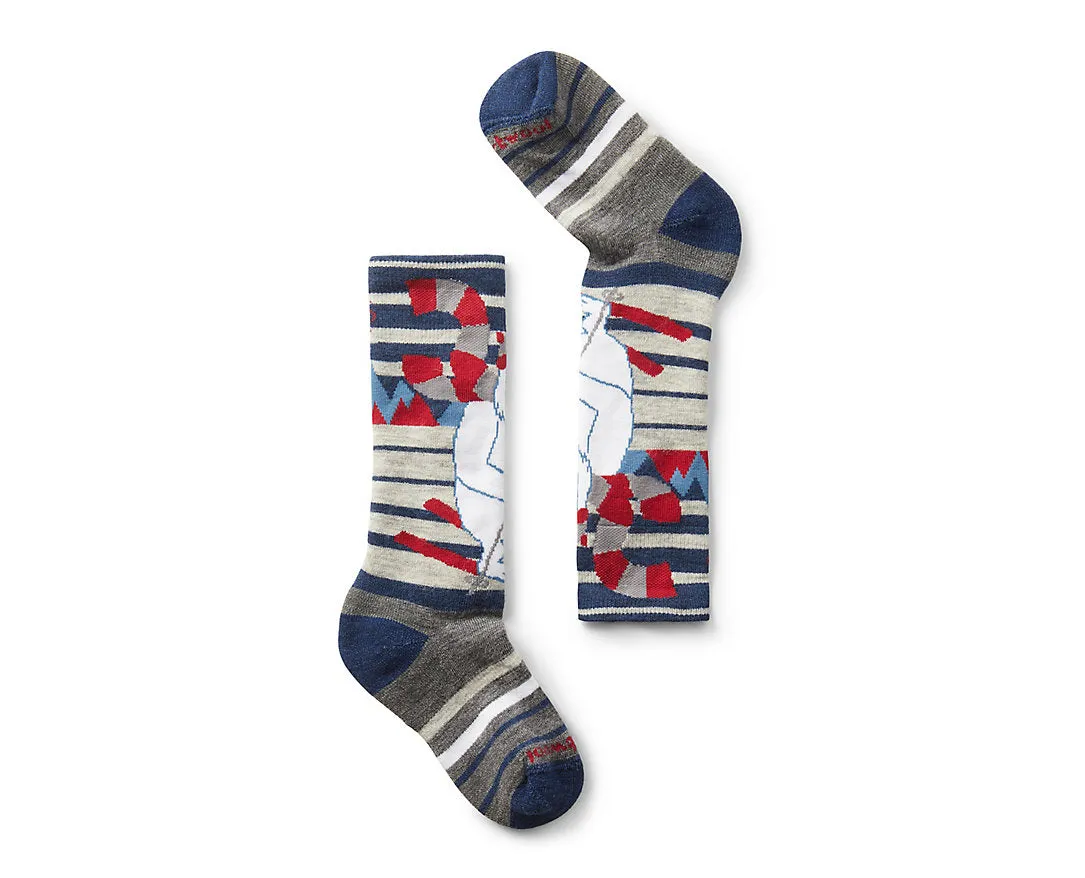 Kids' Wintersport Full Cushion Yeti Pattern OTC Socks