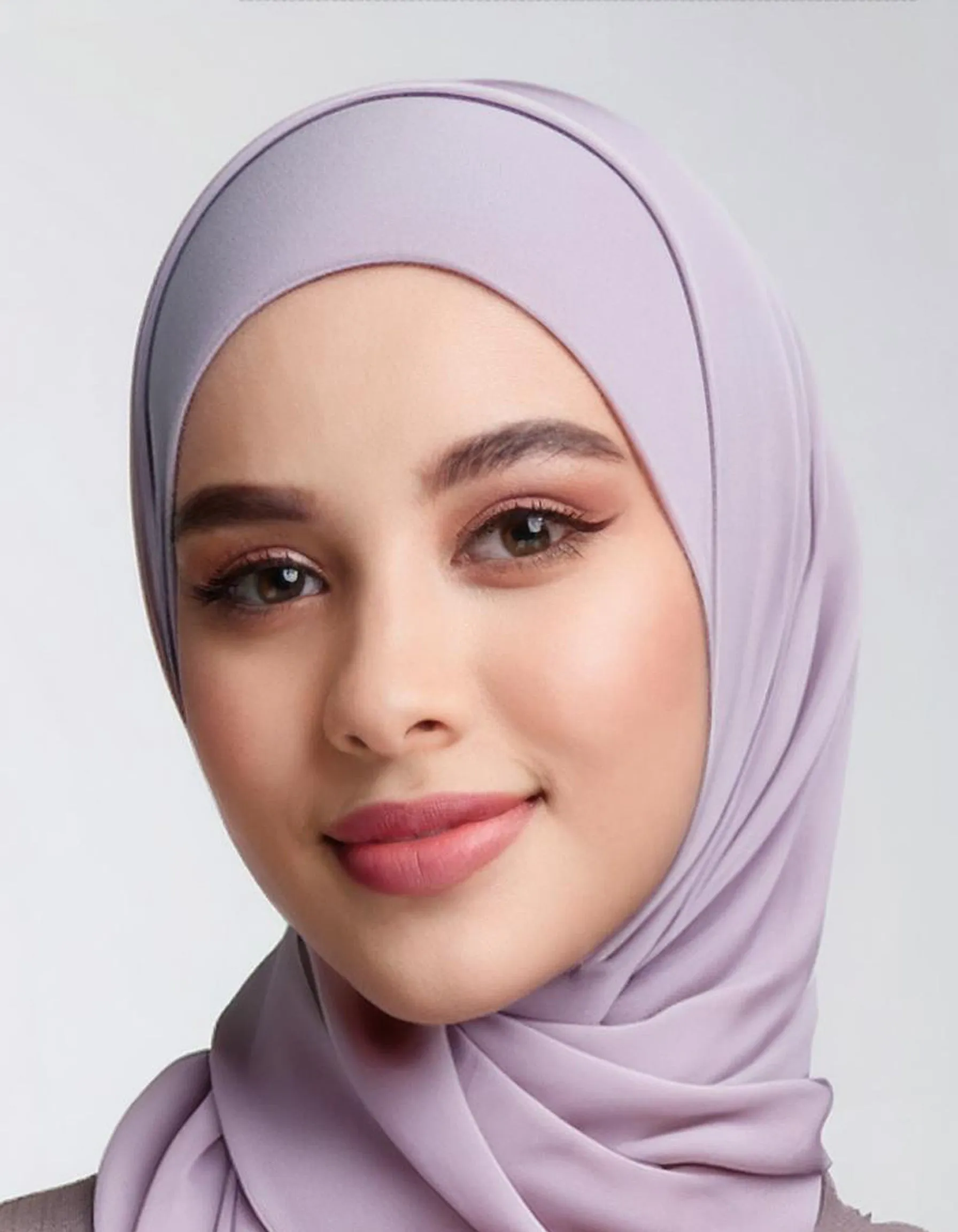 Lavender Satin Silk Hijab