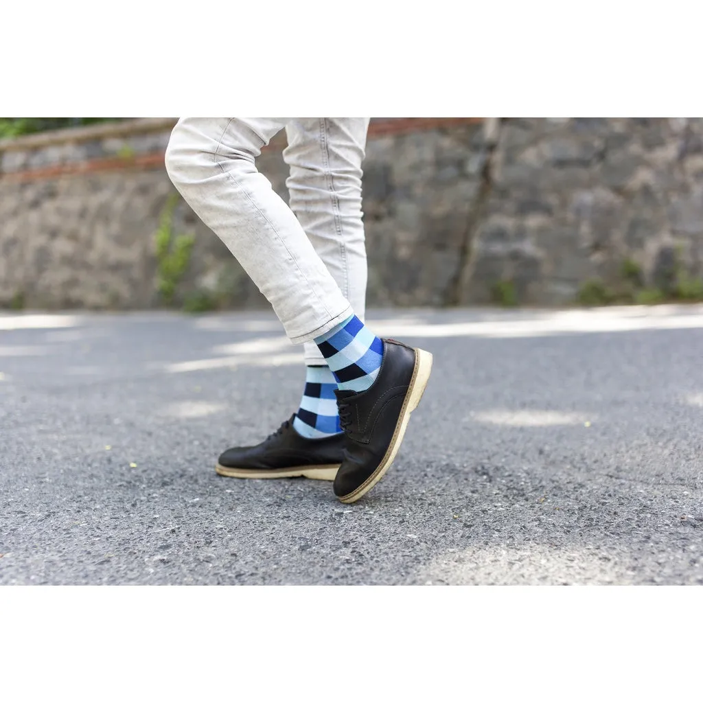 Men's 5-Pair Colorful Patterned Socks-3055